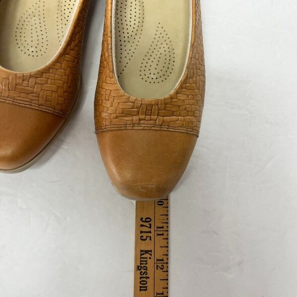 SAS Maui Ballet Flats Shoes Womens 9.5 Loafers Wheat Tan Woven Leather Slip-On - Picture 10 of 13